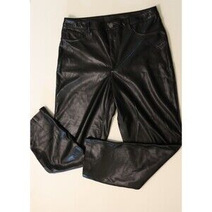 Joie Limited Edition Faux Leather Pant Black Emo Punk Grunge 90s Y2K Style 12